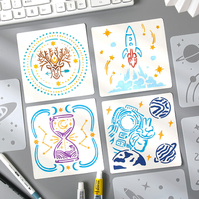 6pcs planet stencil pack (MLS25050601)