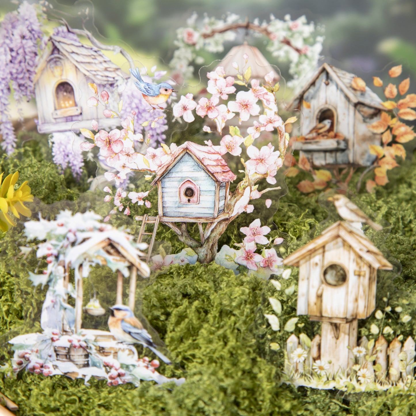 10pcs bird house sticker pack (MLS25062501)