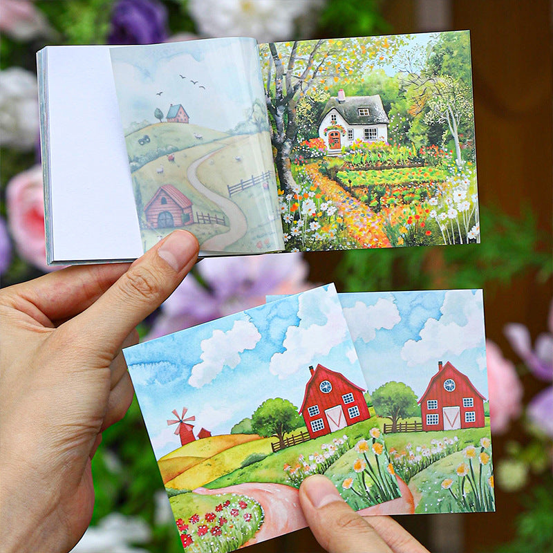 30pcs season PET+washi sticker book (MLTZB25060404)