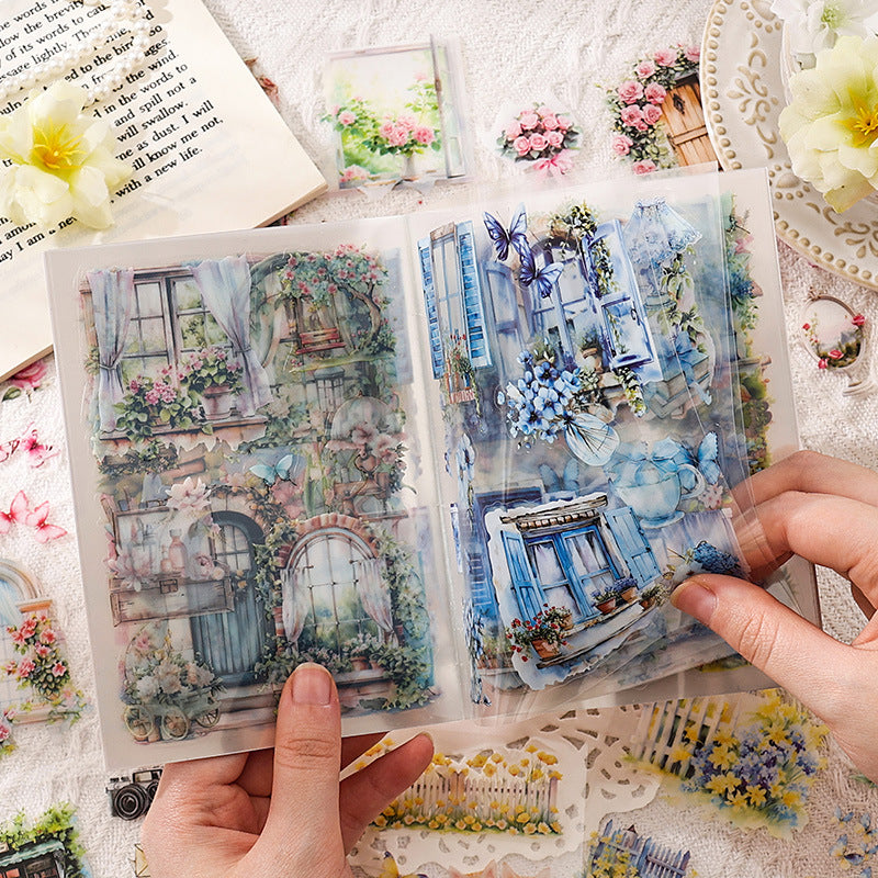 20pcs FLOWER GARDEN PET-sticker book (MLTZB25040205)