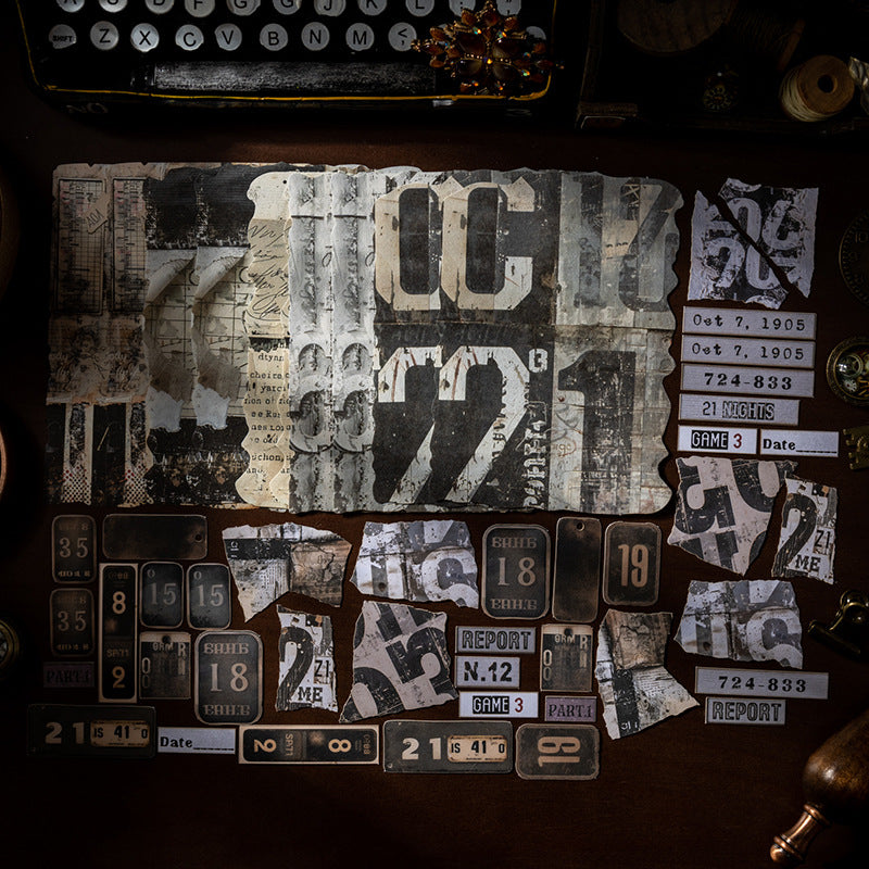 50pcs vintage sticker+ paper pack (MLP25060403)