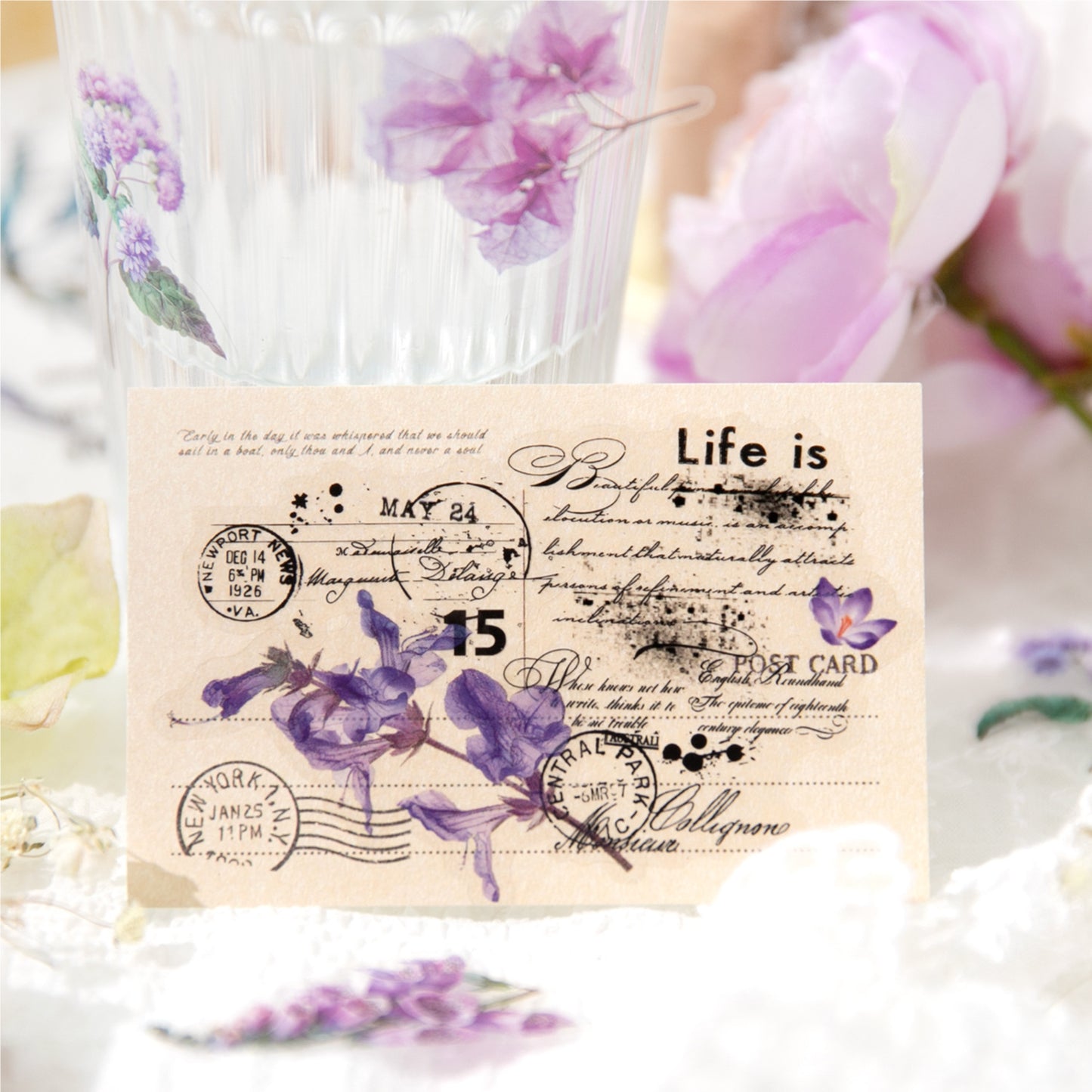 50sheets flower sticker book (MLTZB25051905)