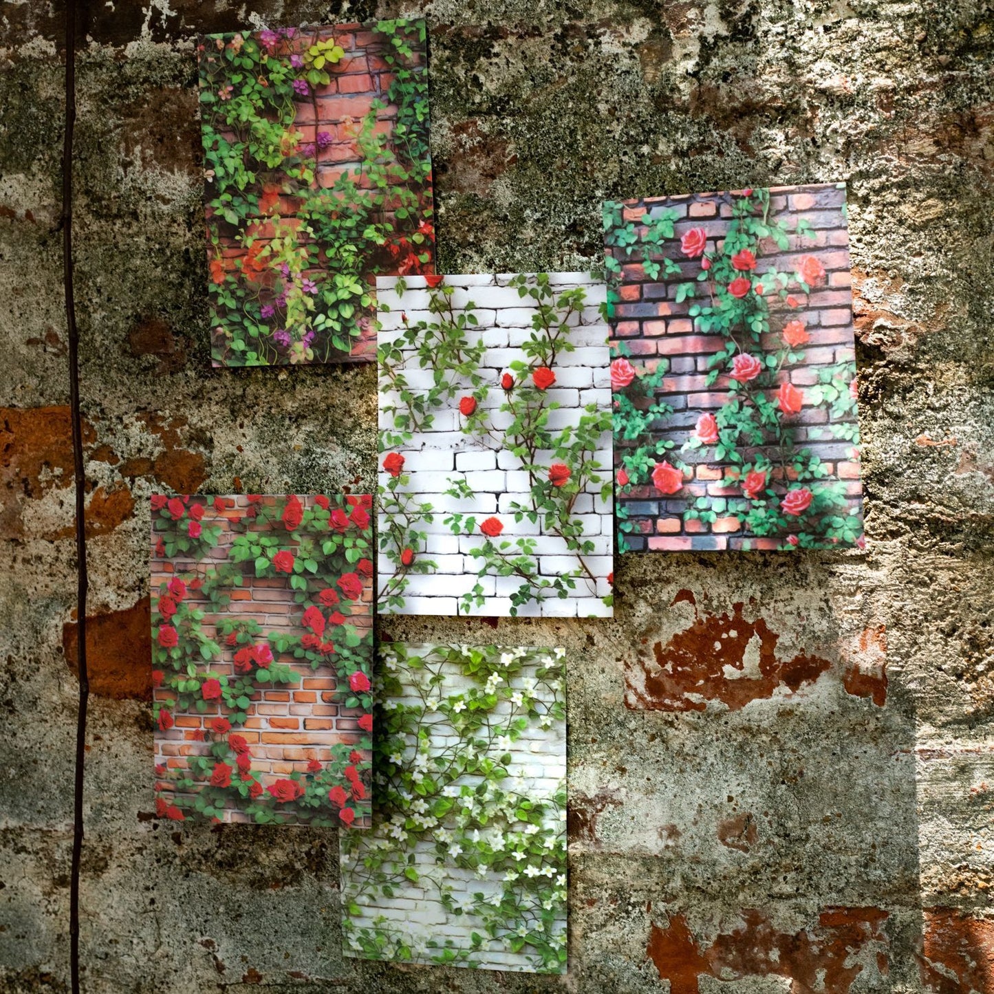 10pcs the art of brick walls washi-sticker pack (MLS25053006)