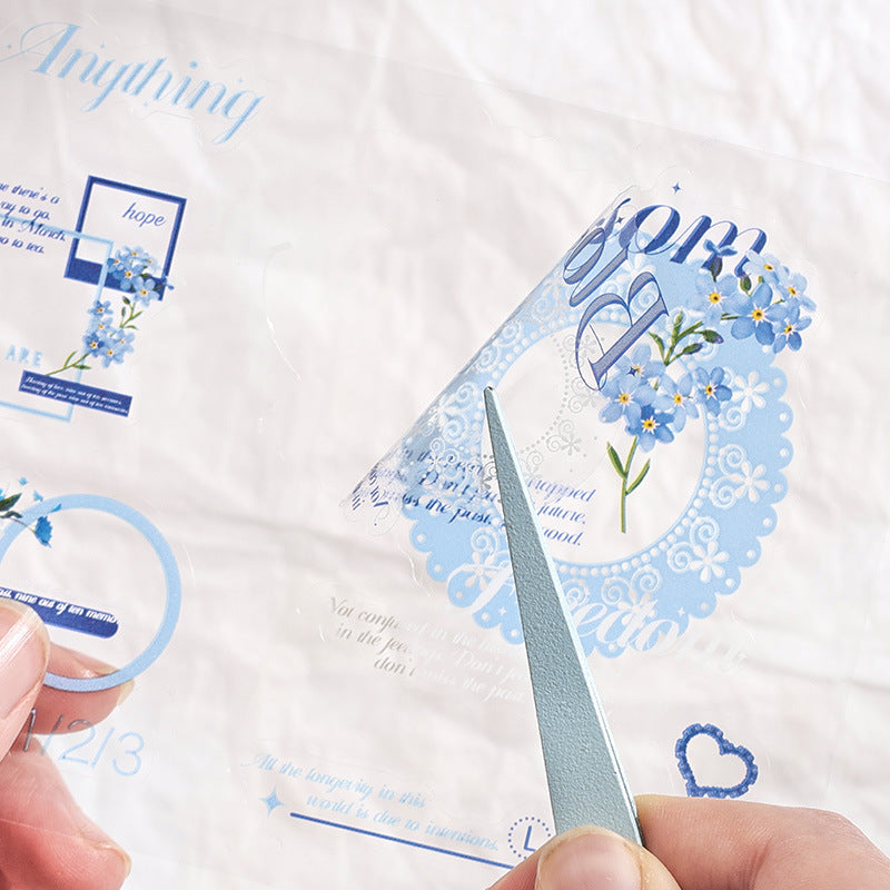 6pcs lace pre-cut sticker pack (MLS25050602)