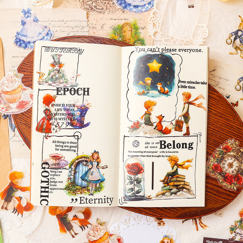 40pcs Alice and Prince PET-sticker pack (MLS25062807)