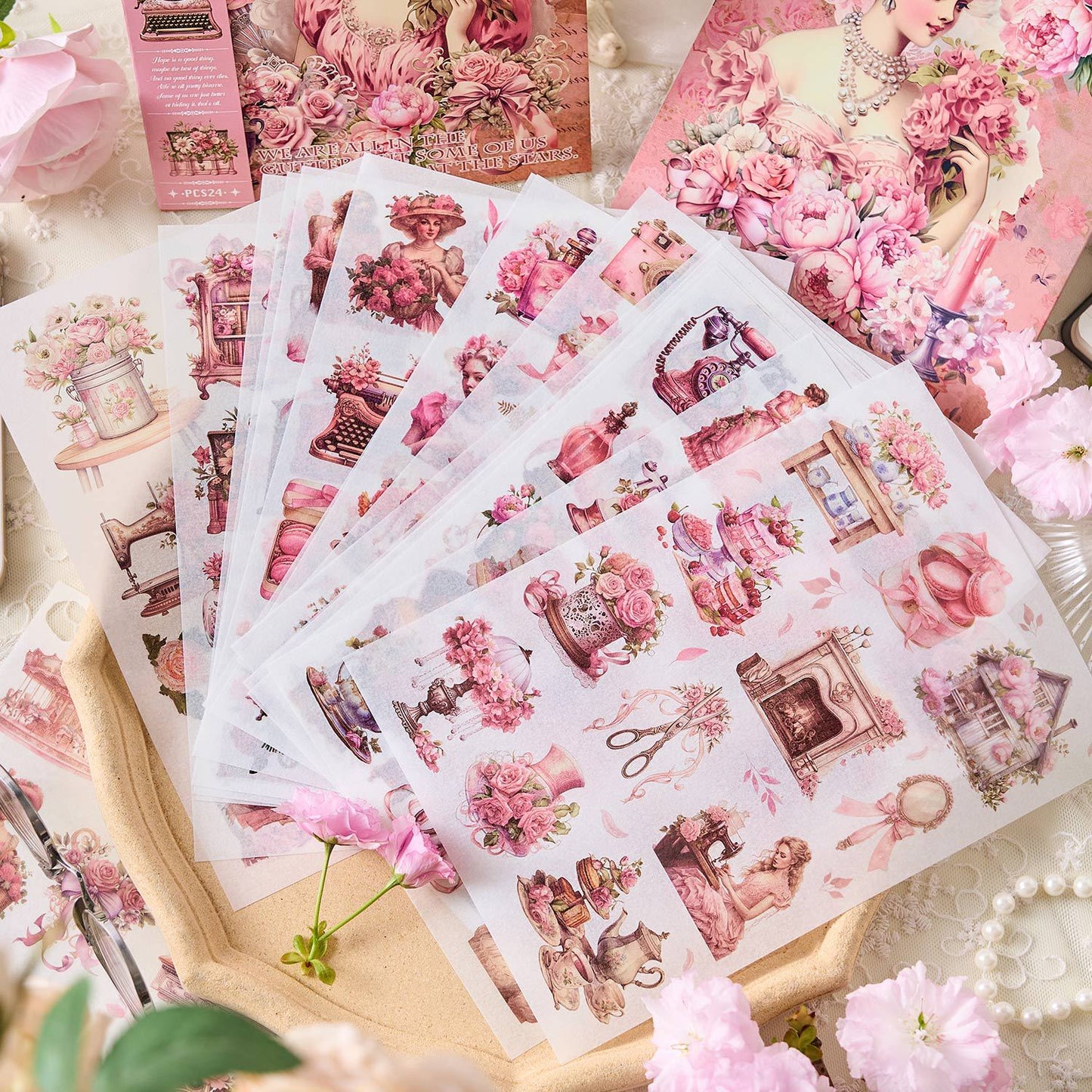 24pcs WASHI sticker book (MLTZB25062709)