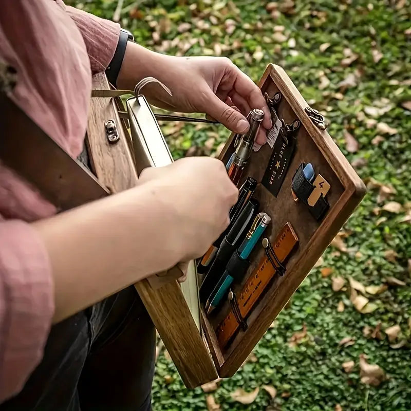 wooden journaler/ writer box (ML0422)