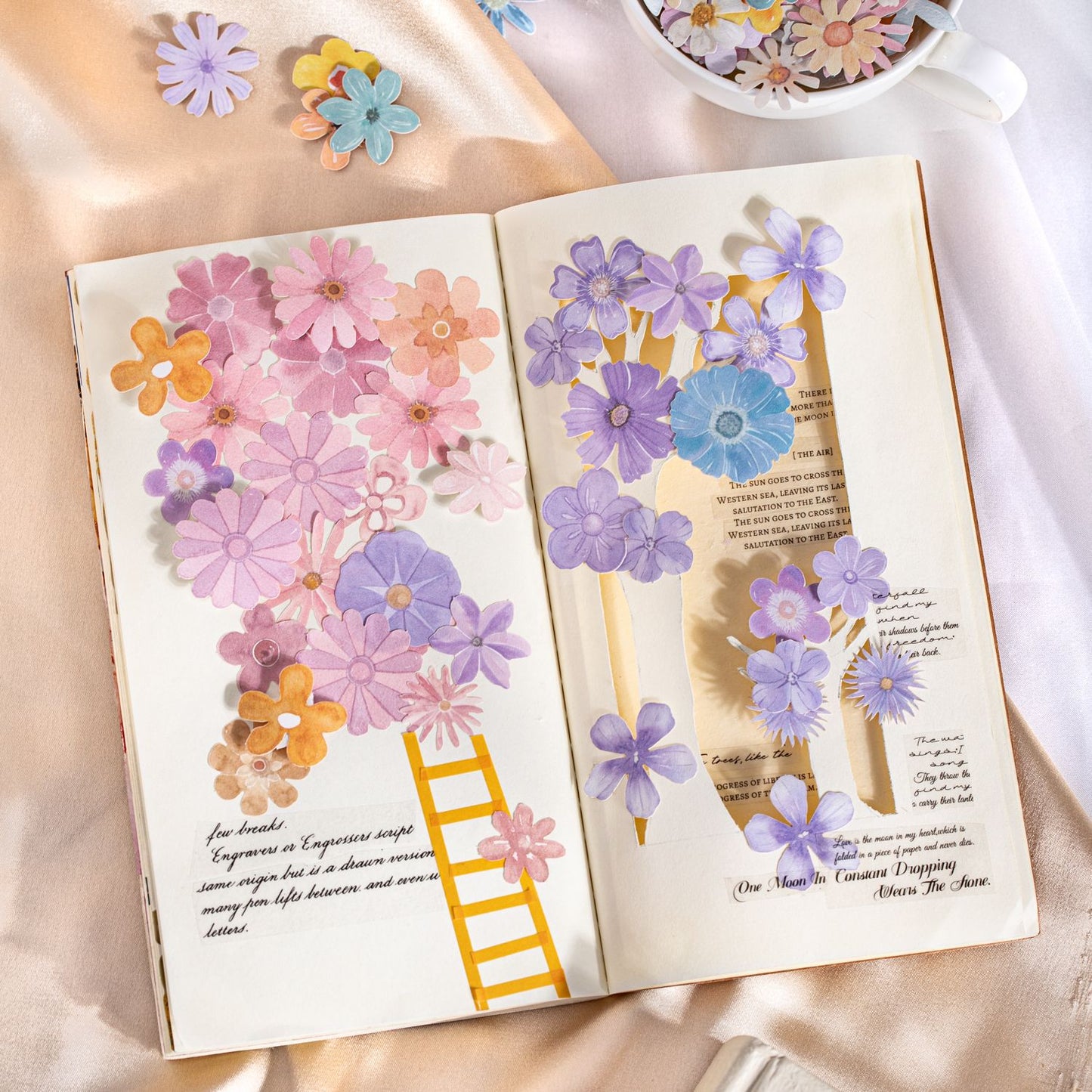 45pcs flower sticker pack (MLS25051901)