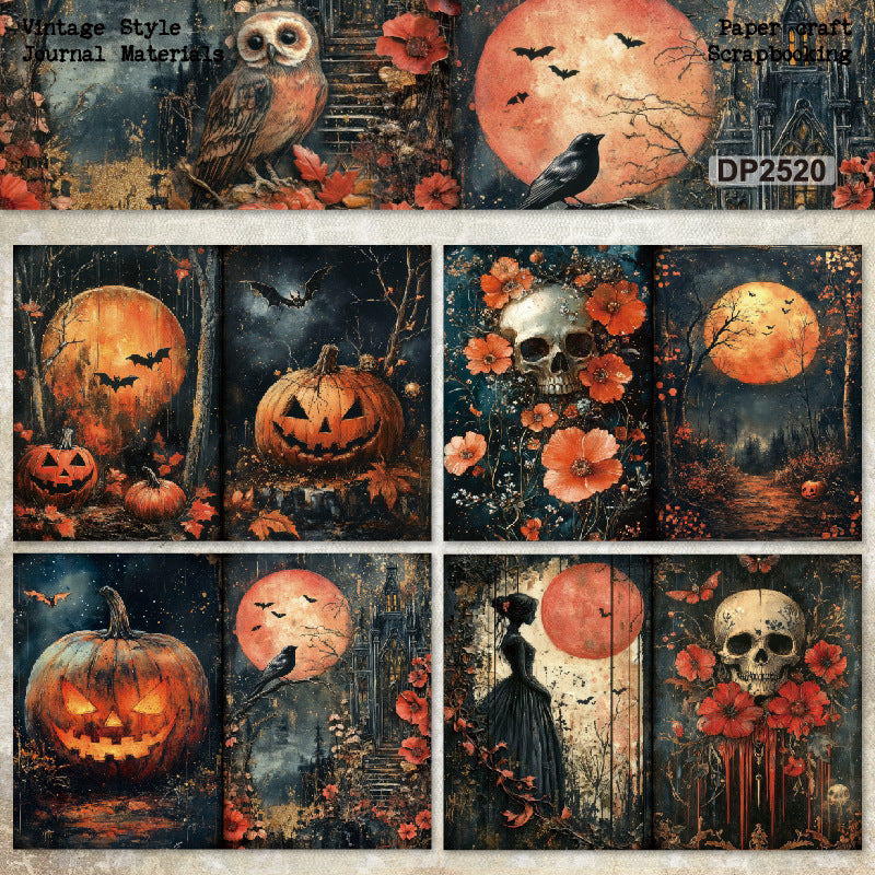 8pcs A5 size halloween paper pack (MLP25062008)