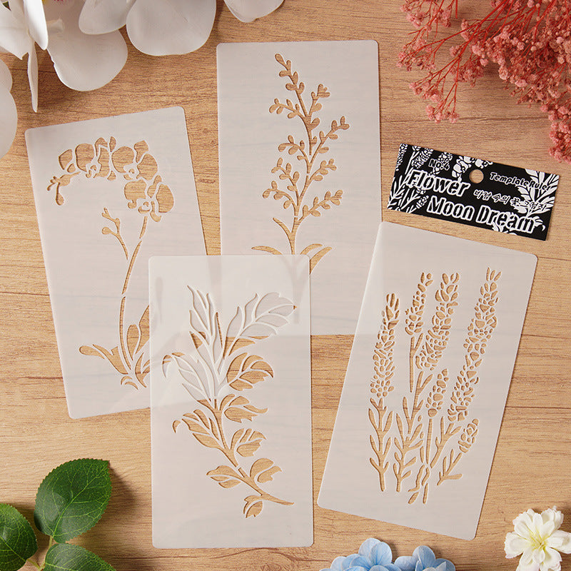 4pcs flowers stencil (MLB25062702)