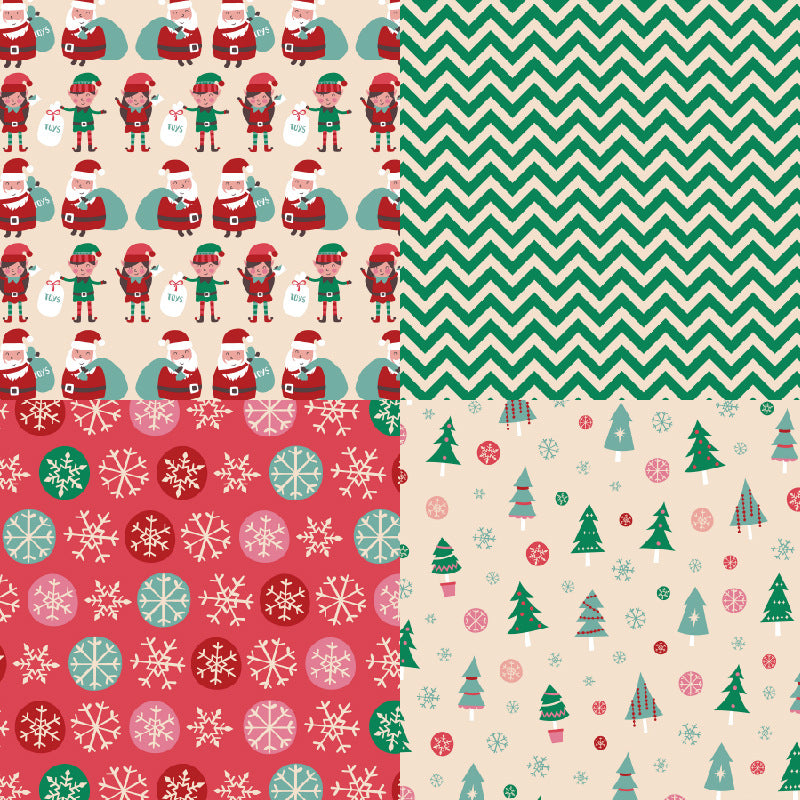 24pcs 6^6in x-mas paper pack (MLP25060704)