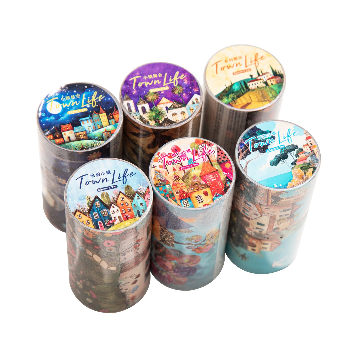 1 roll town life washi-tape (MLT25042707)