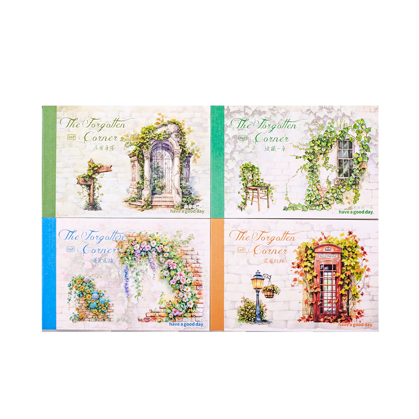 16sheets flower garden sticker book (MLP25051604)