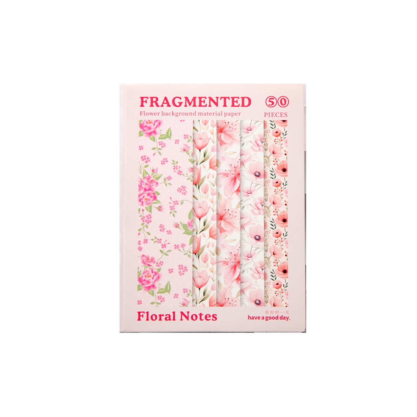50pcs flower background paper pack (MLP25060604)