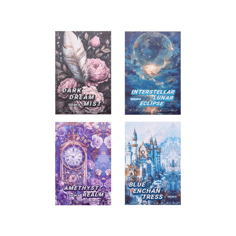 50pcs vintage mini paper book (P25060703)