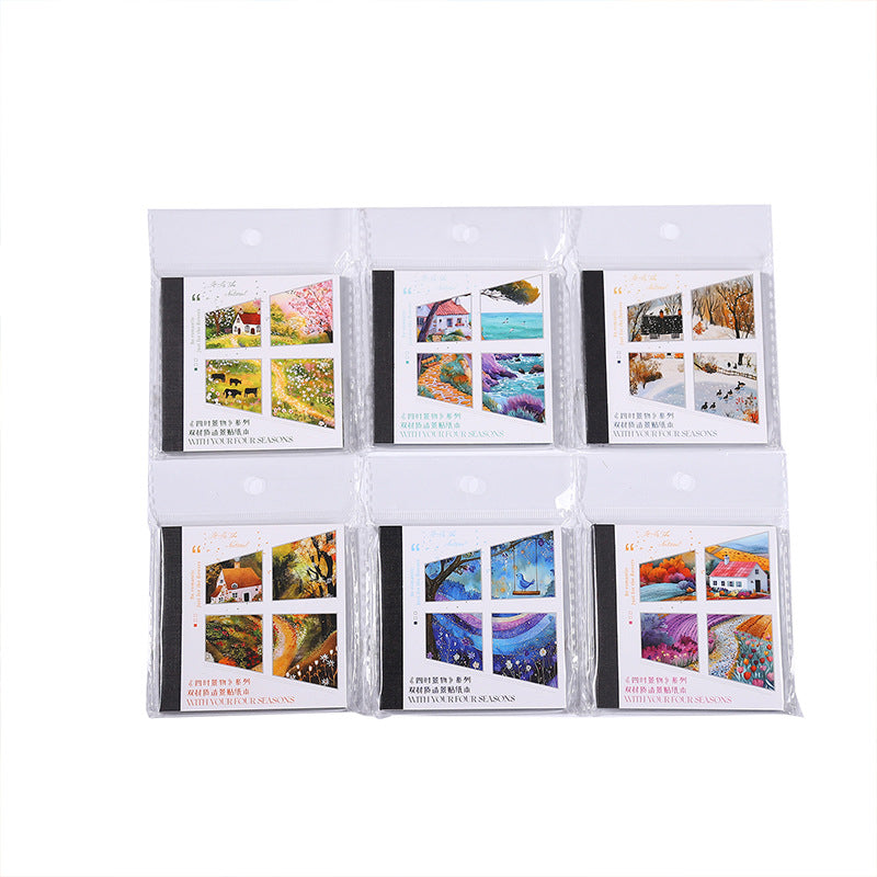 30pcs season PET+washi sticker book (MLTZB25060404)