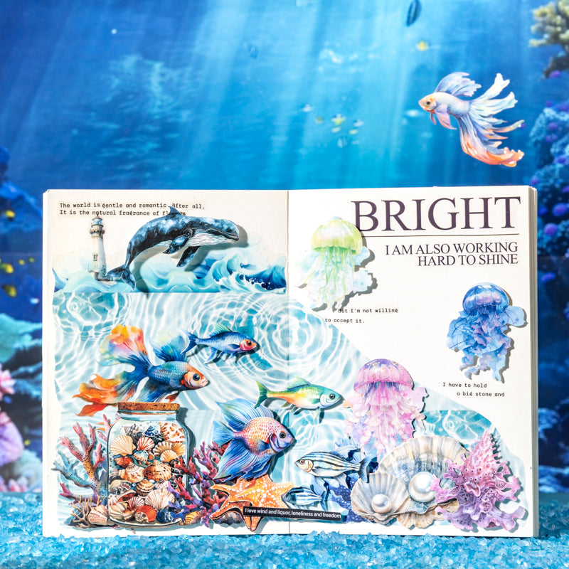 20pcs colorful ocean sticker pack (MLS25062805)