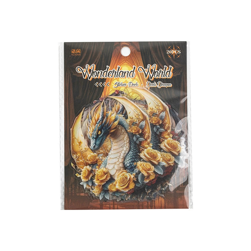 20pcs dragon Phoenix sticker pack (MLS25031706)