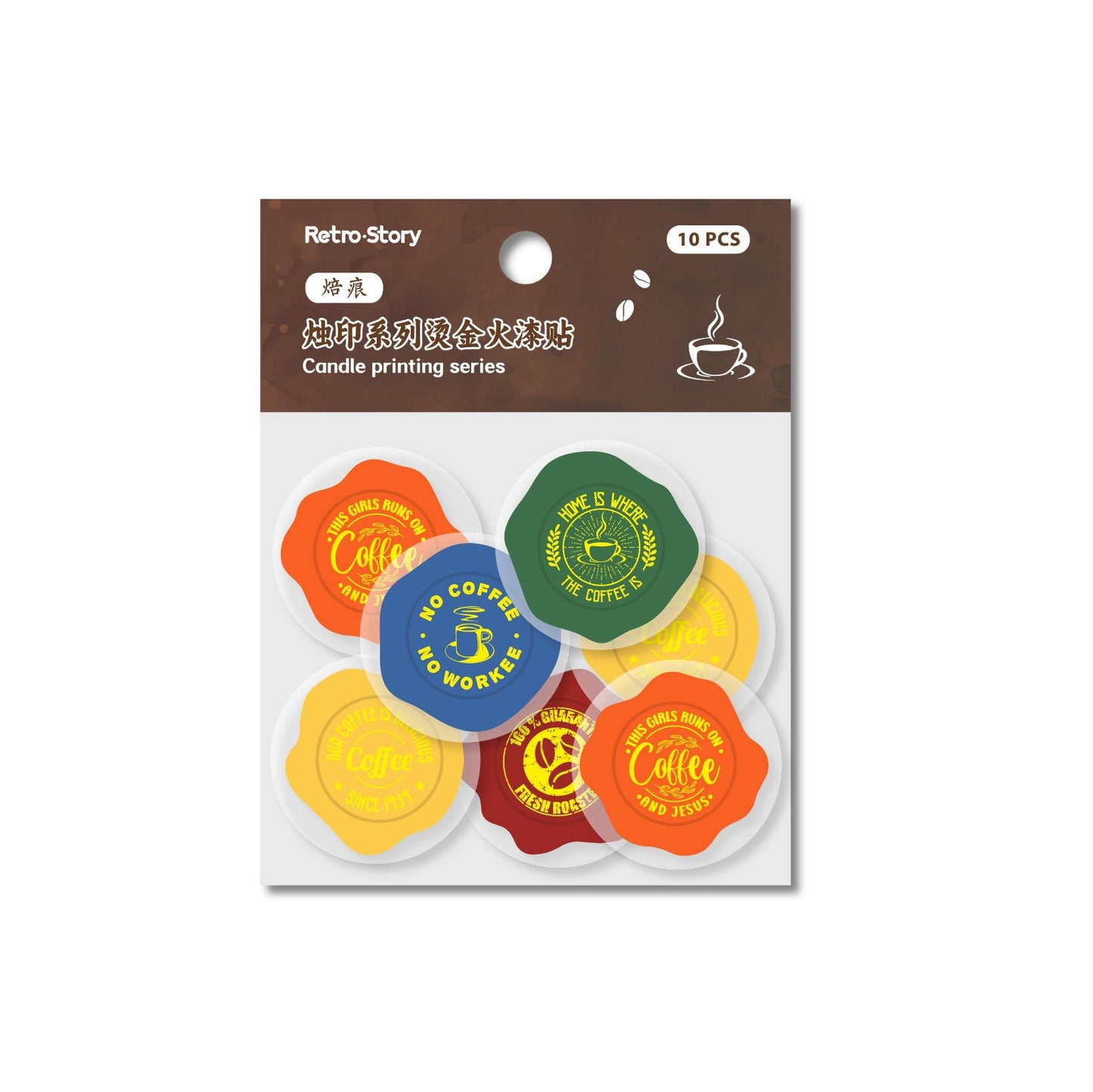 10pcs seal wax stikcer pack (MLZ25050507)