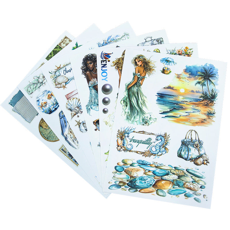 20sheets A5 size character sticker book (TZB25062005)