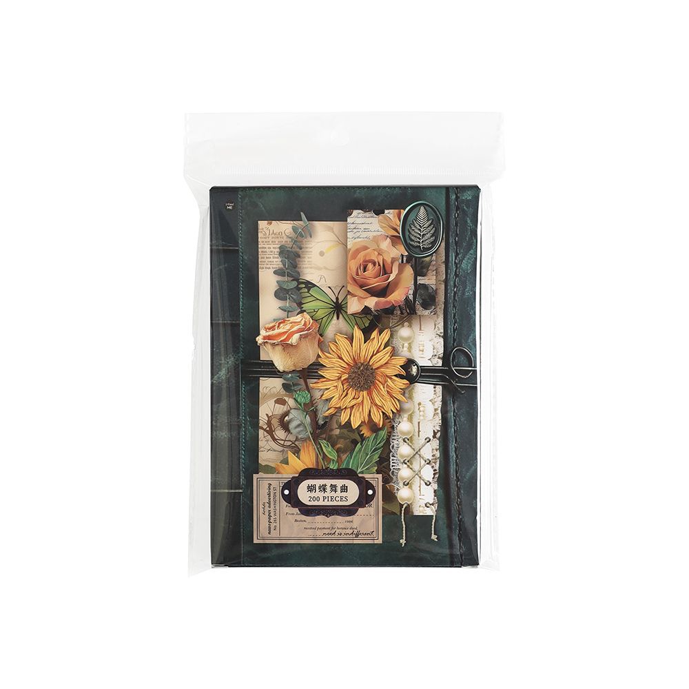 200pcs vintage sticker+paper box (MLP25062506)