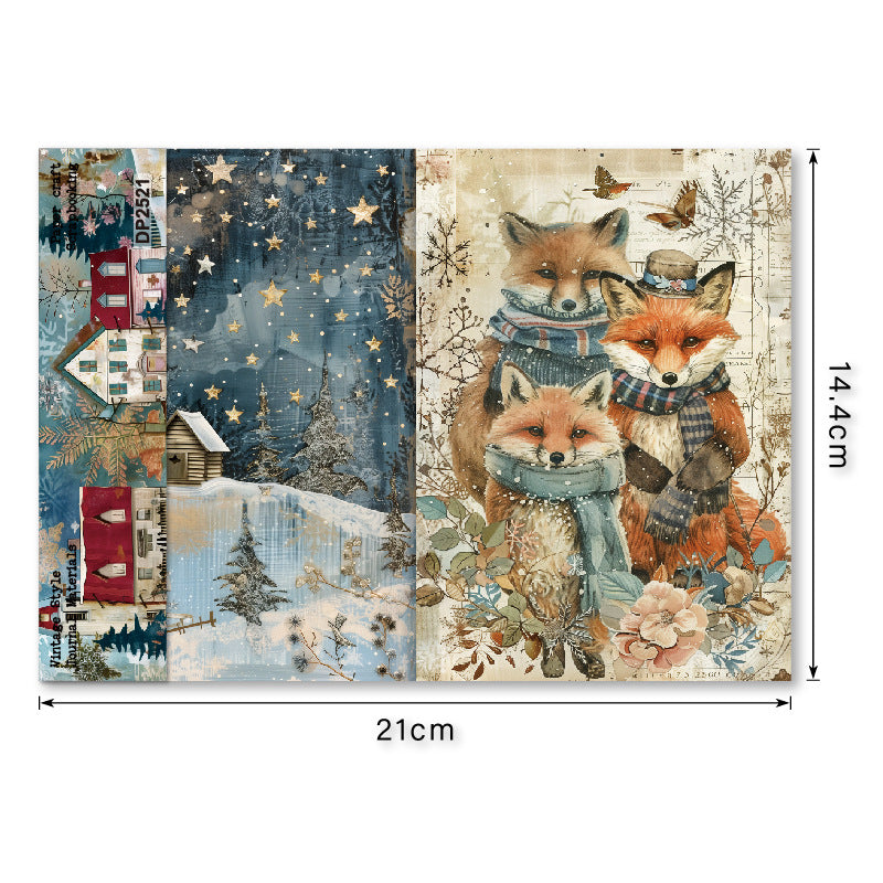 8pcs A5 size winter paper pack (MLP25062009)