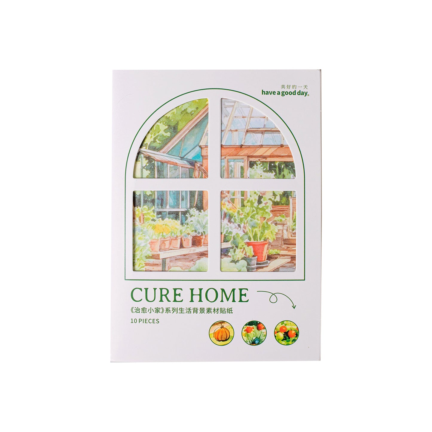 10pcs cure home washi-sticker pack (MLS25061706)