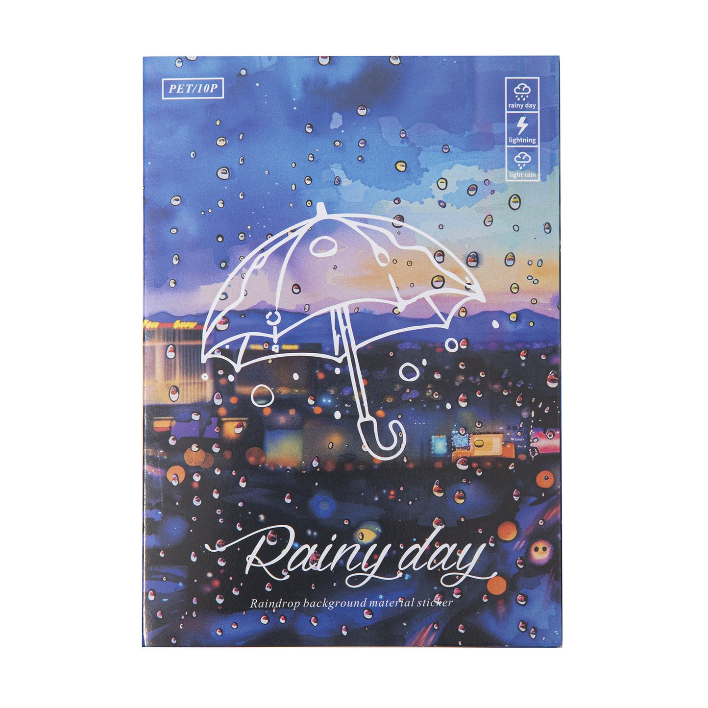 10pcs rainy day sticker pack (MLS25053007)