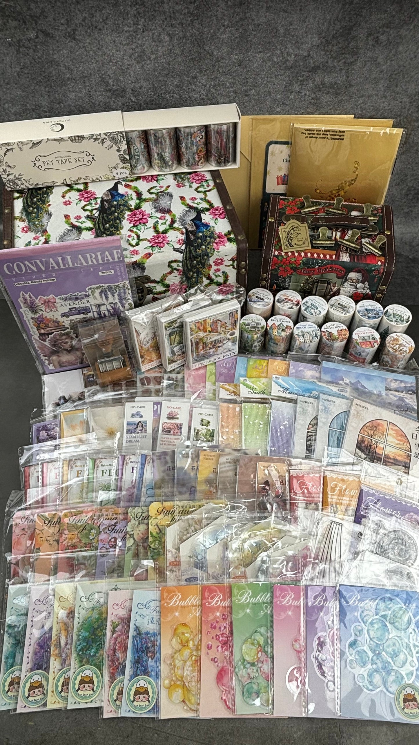 100 items Natural style peacock mega box set(MLALS120211)