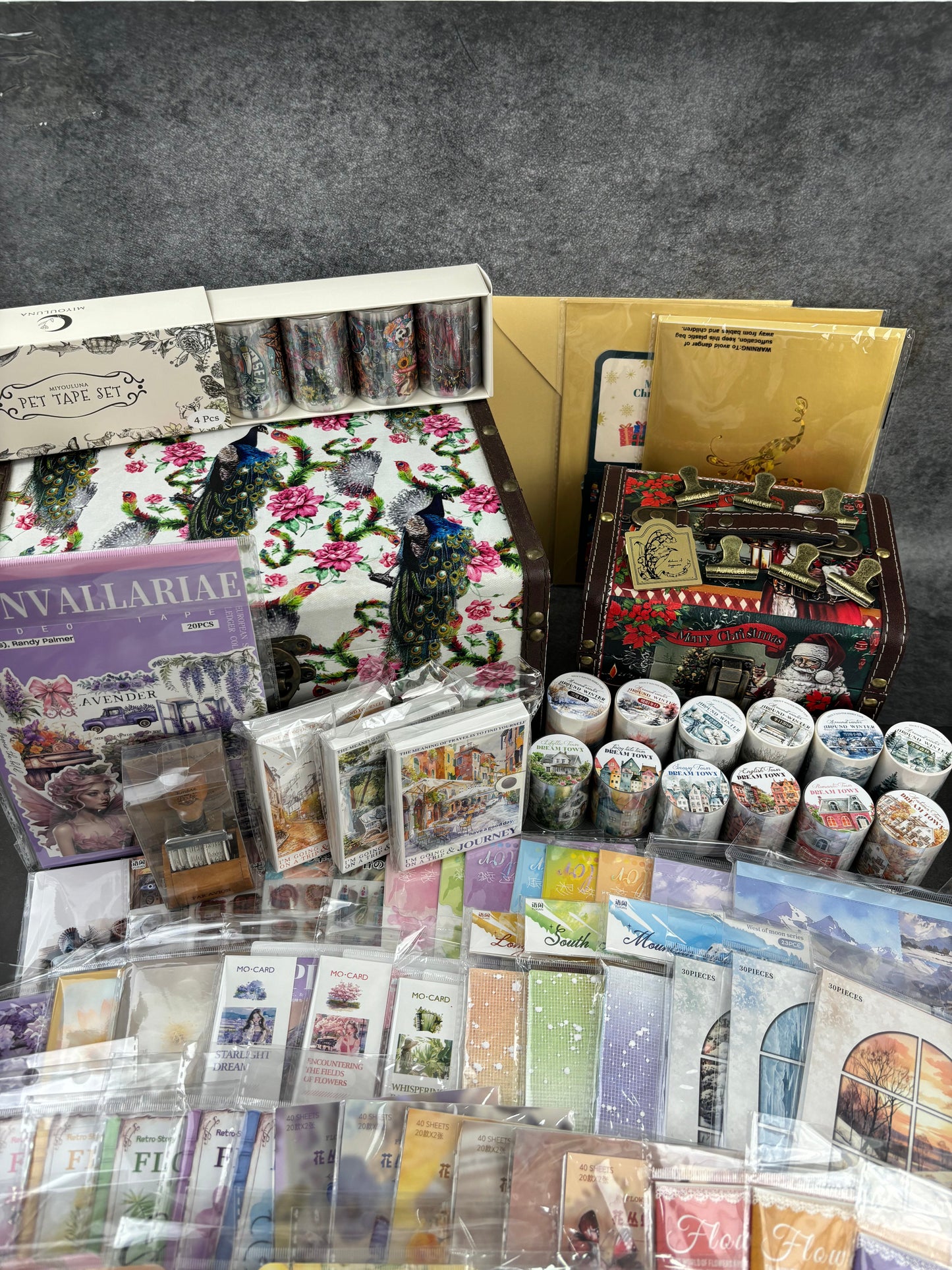100 items Natural style peacock mega box set(MLALS120211)