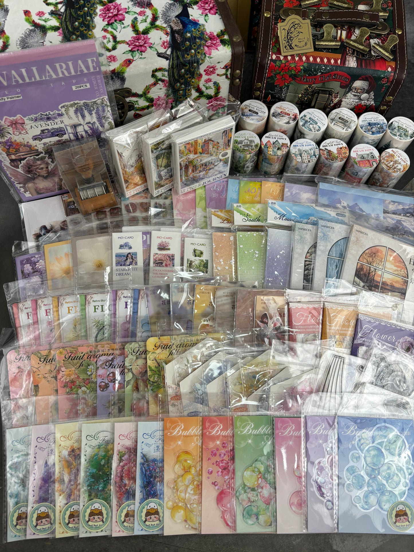 100 items Natural style peacock mega box set(MLALS120211)