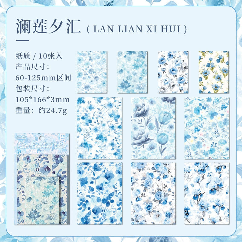 DEC 10pcs flower paper pack (P123104)