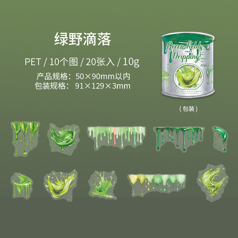 20pcs paint color sticker pack (MLS25032901)