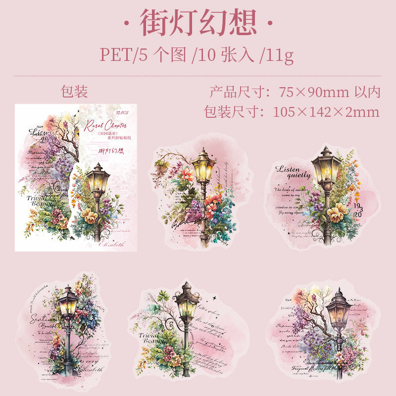 10pcs house sticker pack (S25040202)