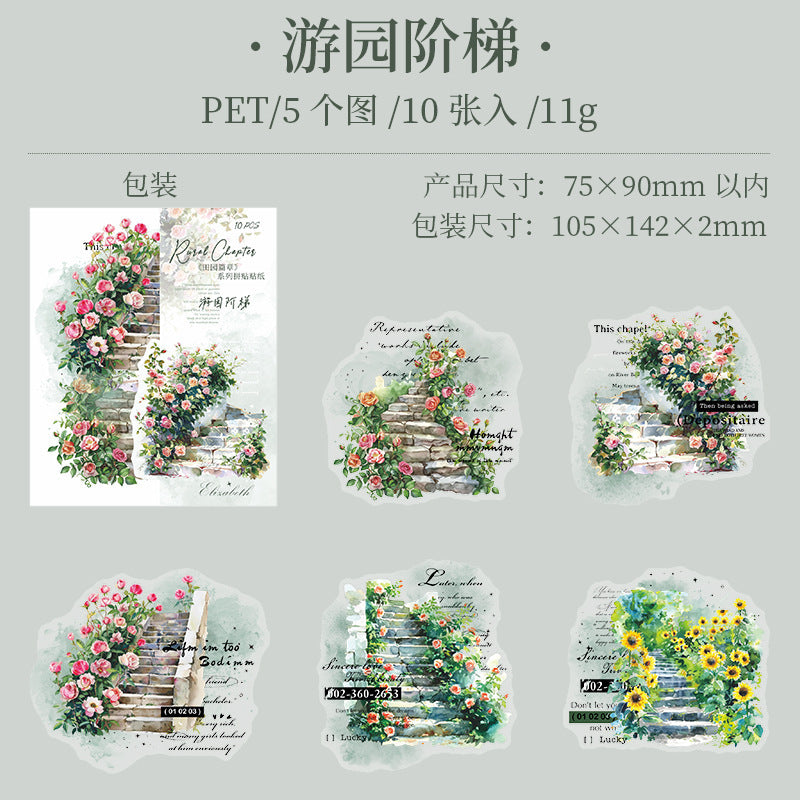 10pcs house sticker pack (S25040202)