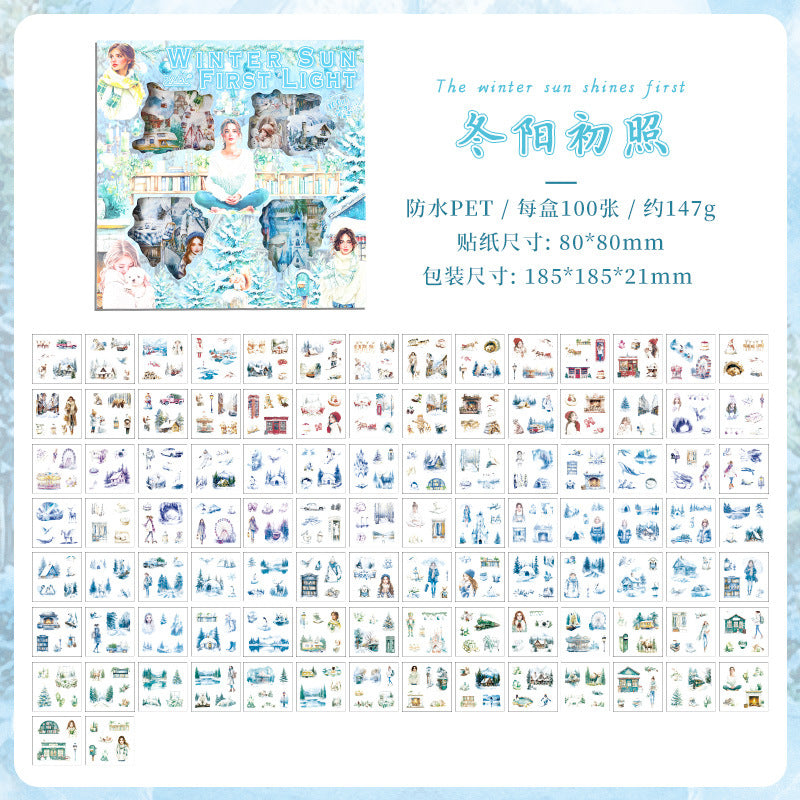 100pcs season sticker box (MLS25042308)