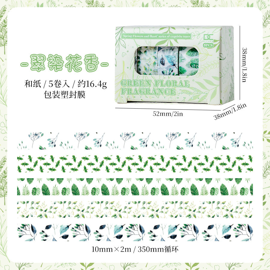 5pcs flower washi tape box (T25040906)