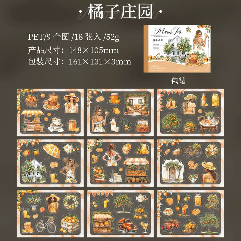15pcs FLOWER sticker book (MLTZB032807)