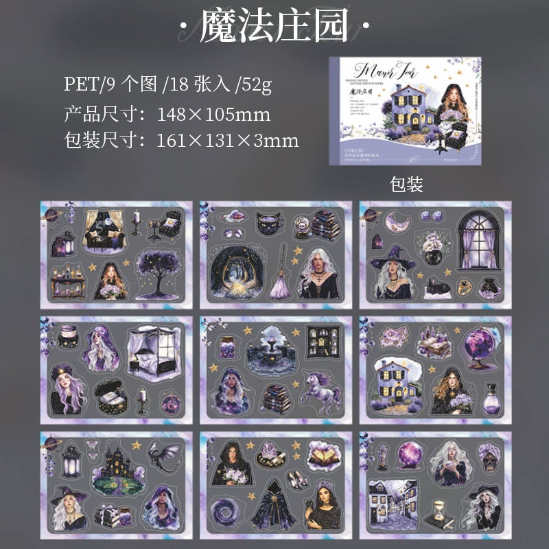 15pcs FLOWER sticker book (MLTZB032807)