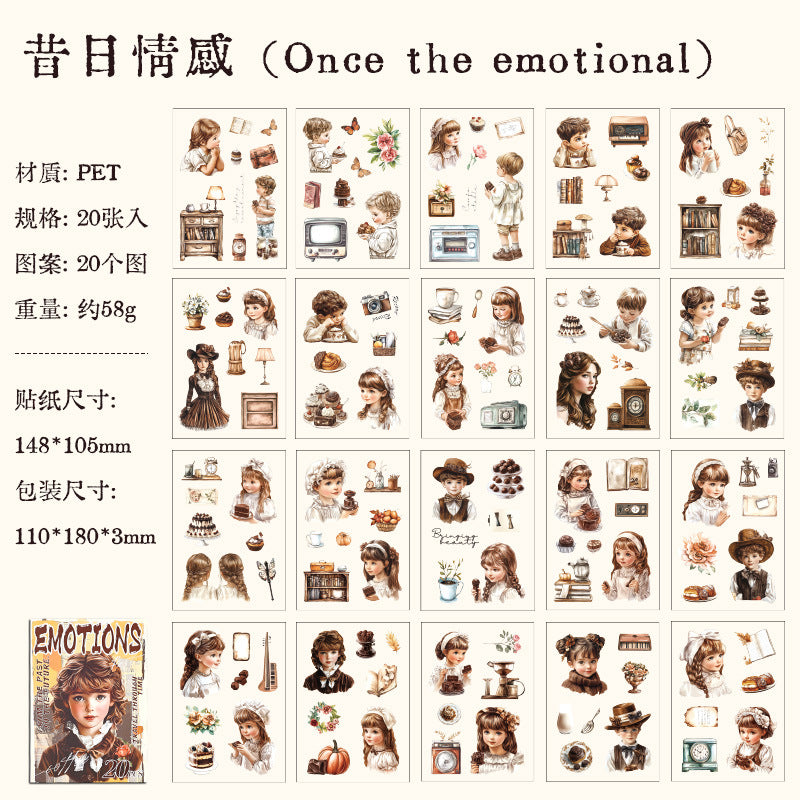 20pcs girls PET-sticker book (MLTZB25040204)