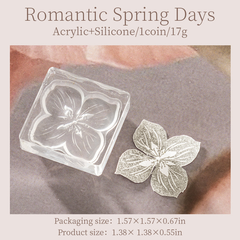 1pc Acrylic stamp Bloom for you Z07163