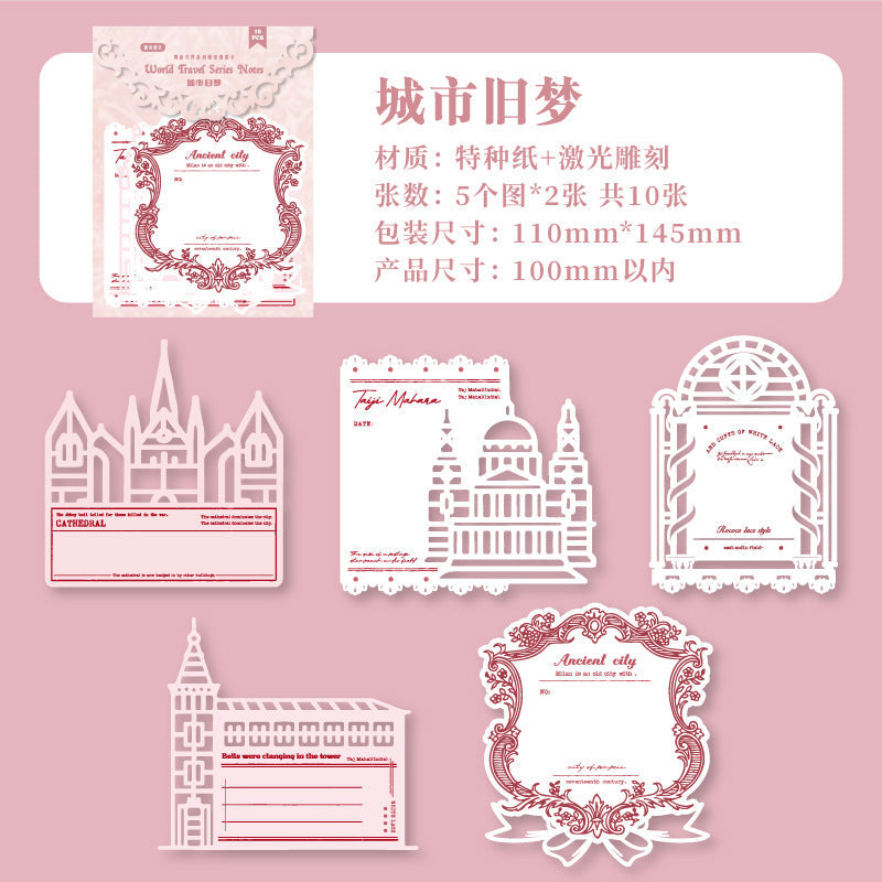 10pcs die-cut paper (p090801)