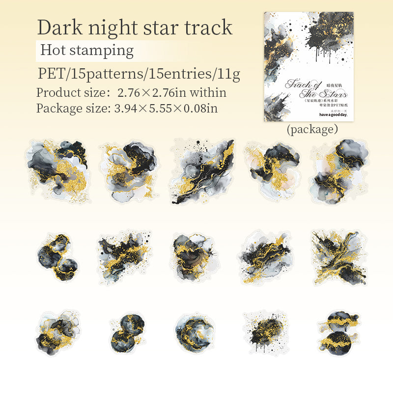 NOV 15pcs water color sticker pack (MLs111509)