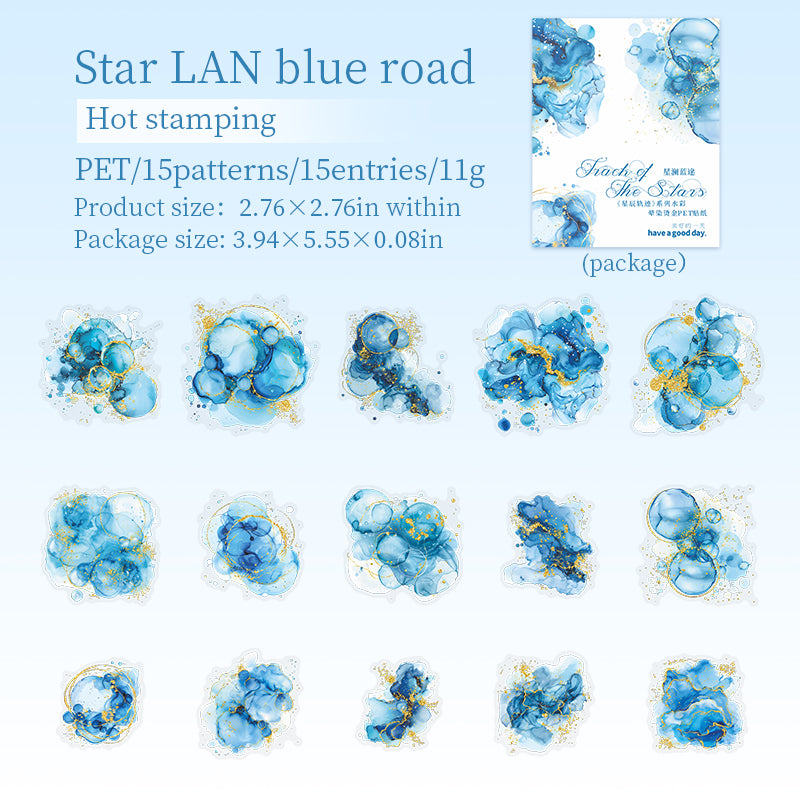 NOV 15pcs water color sticker pack (MLs111509)