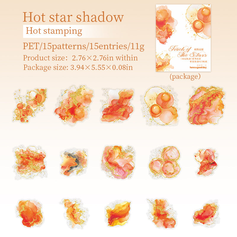 NOV 15pcs water color sticker pack (MLs111509)