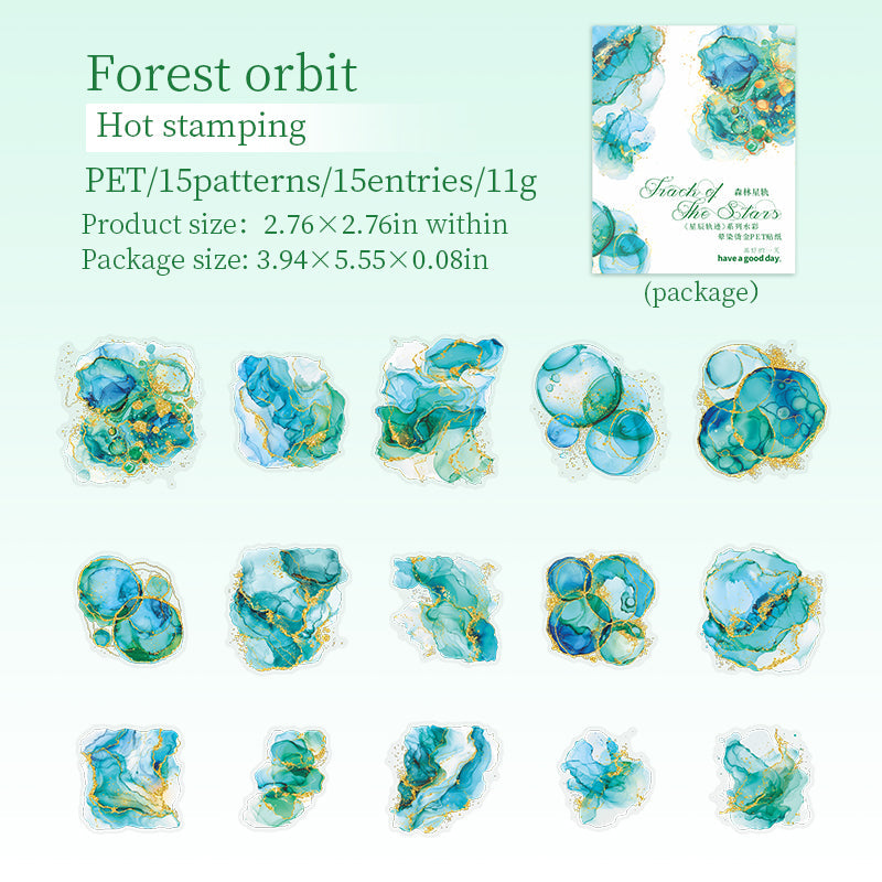 NOV 15pcs water color sticker pack (MLs111509)