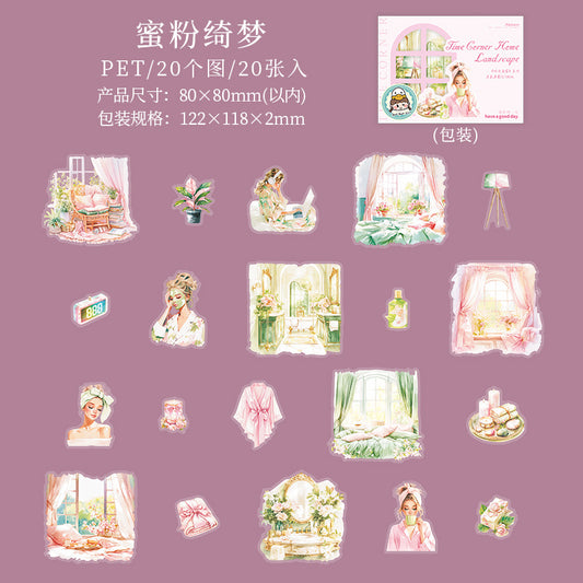 20pcs home sticker pack (MLS25060603)