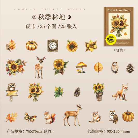 25pcs forest sticker pack (MLS25060605)