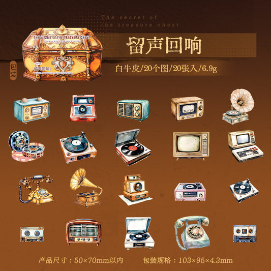 20pcs treasure box sticker pack (MLS25060702)