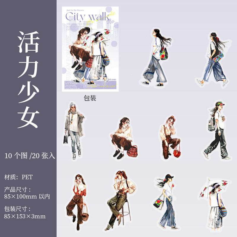 20pcs character sticker pack (MLS25051204)